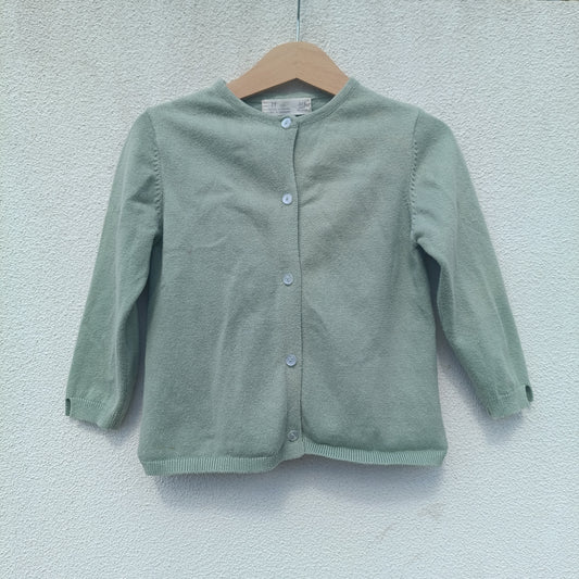 Casaco de Malha Verde-Sálvia Zippy (ZY) – 3-4 Anos / 98 cm