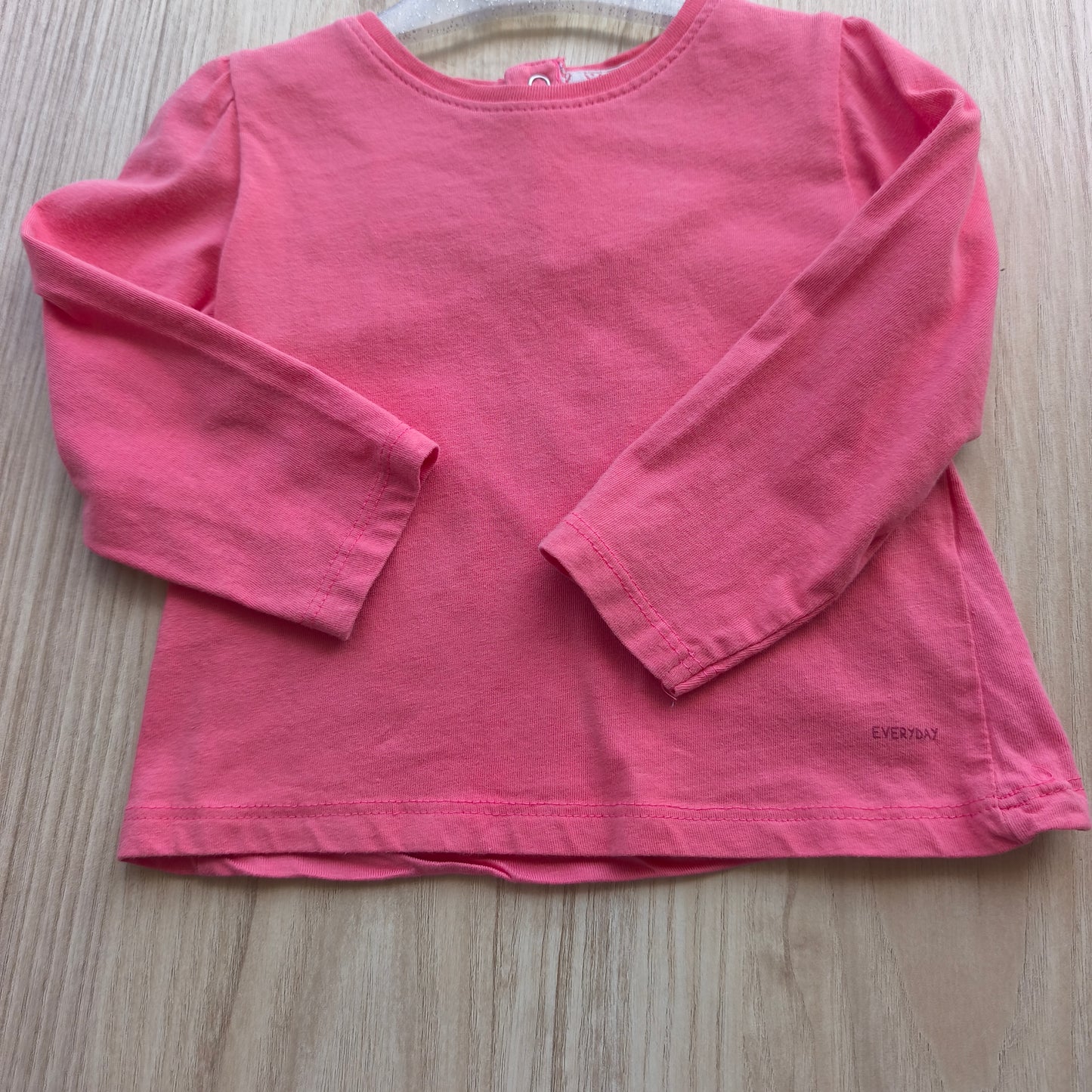 Camisola MO Kids de Manga Comprida Rosa-Fúcsia – 9-12 Meses (72-76 cm)