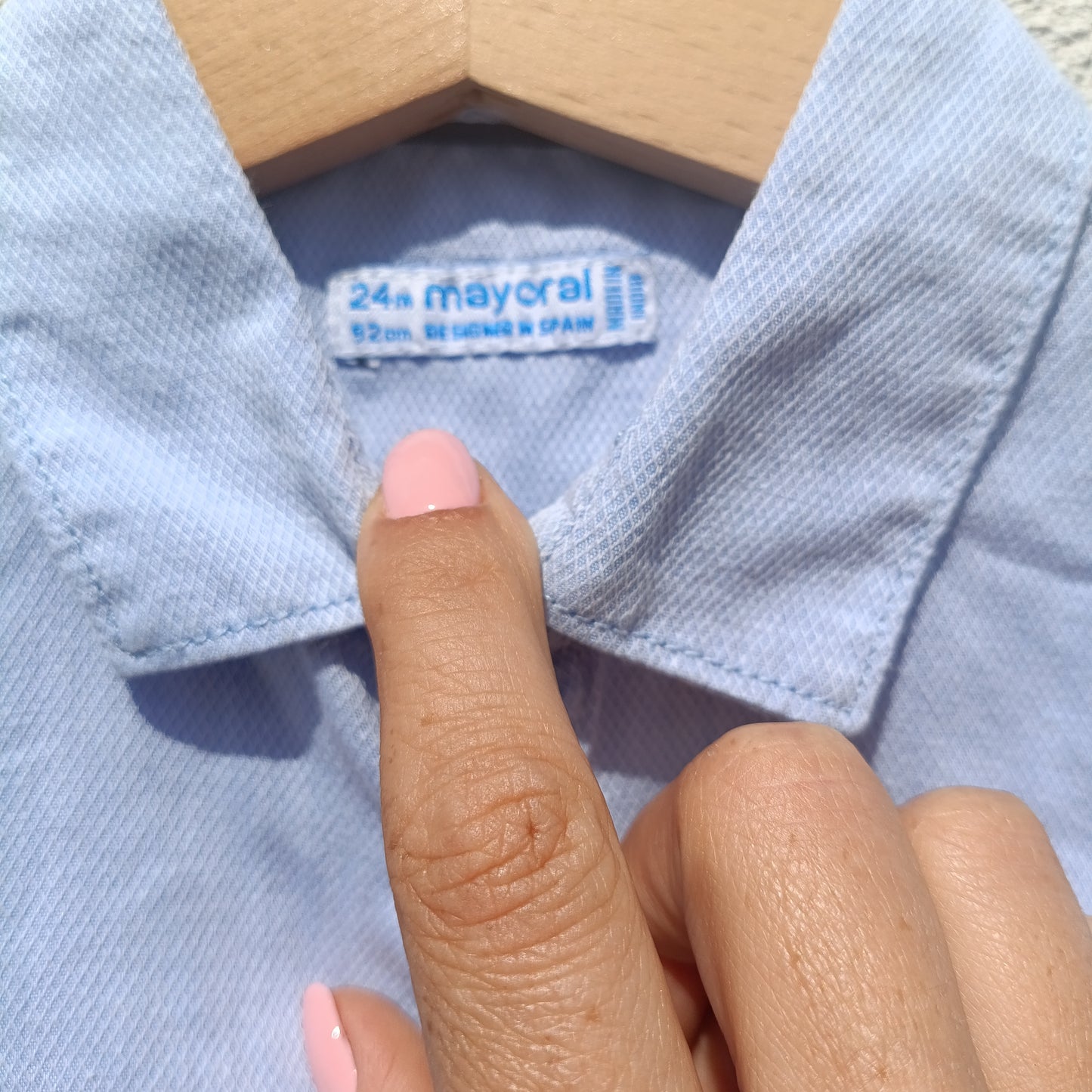 Camisa Manga Comprida Azul Mayoral – 24 Meses (92 cm)