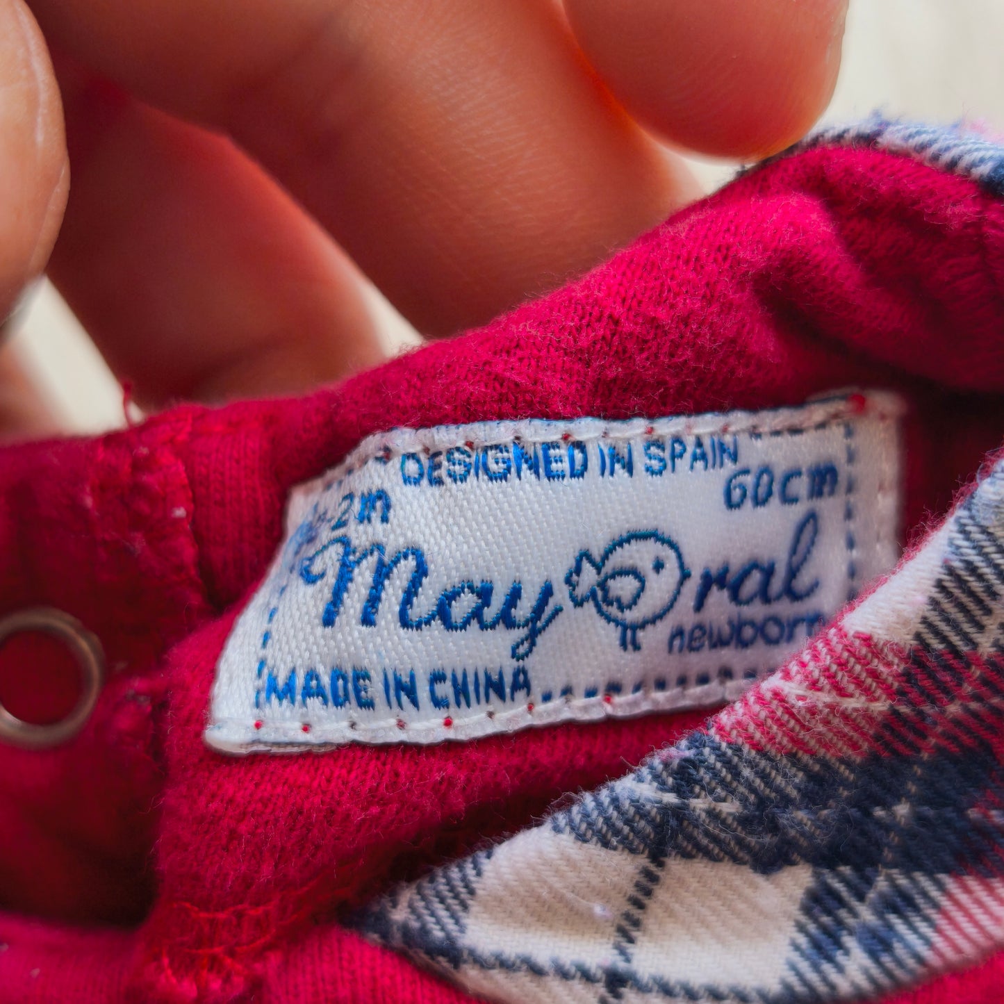 Vestido de Moletão Vermelho Estilo "Colégio" – Mayoral
