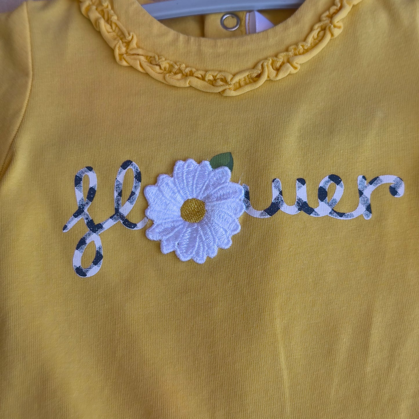 Camisola Mayoral Mostarda "Flower" com Margarida – 0-1 Meses (55 cm)