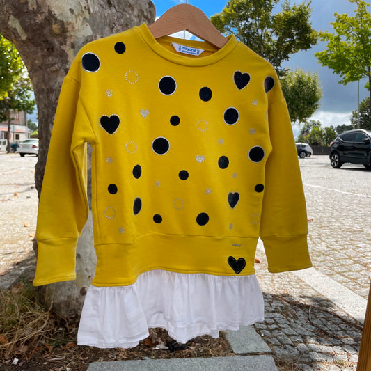Sweatshirt Amarela c/ Babado Mayoral –  2Anos / 92 cm