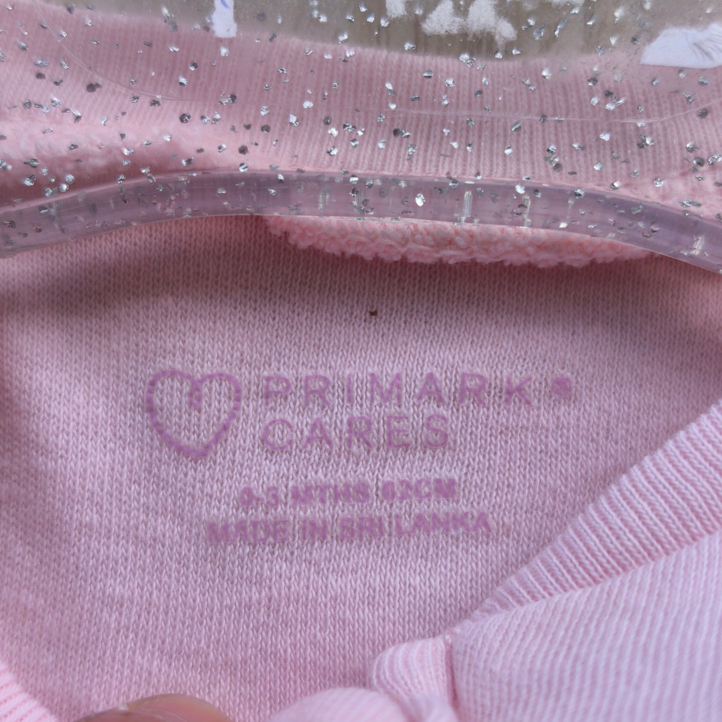 Pijama Macacão Primark "Sweet Little One" Rosa – 0-3 Meses (62 cm)