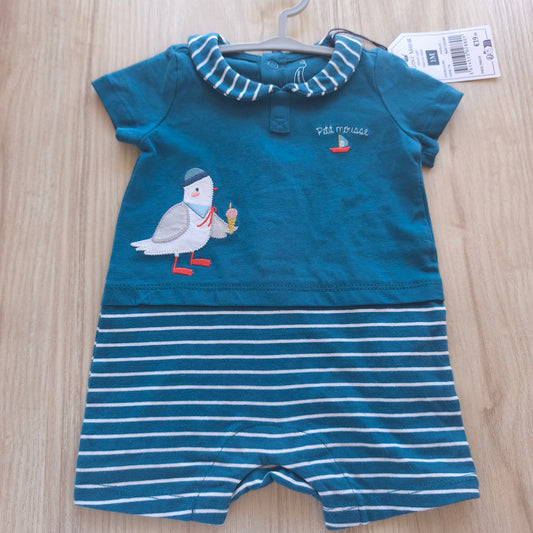 Fofo / Romper de Bebé Sergent Major – "Petit Mousse" 0-12 meses