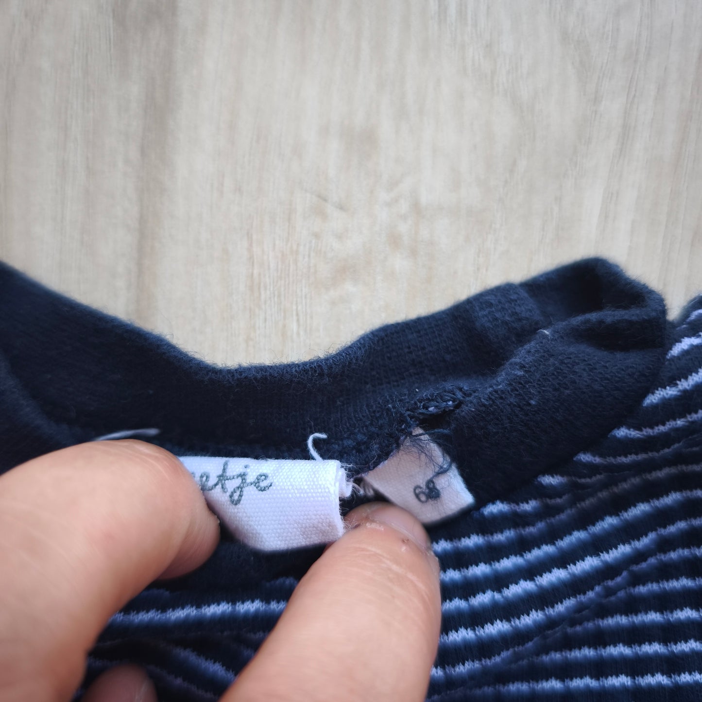 Conjunto de Camisola e Calça de Malha Às Riscas, Feetje